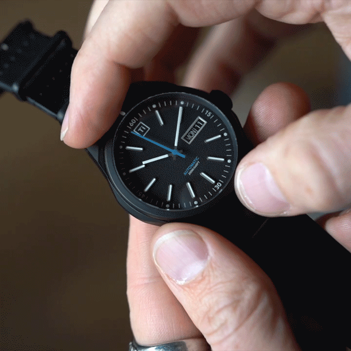 Ti Field Watch / Automatic / Black by Big Idea Design LLC