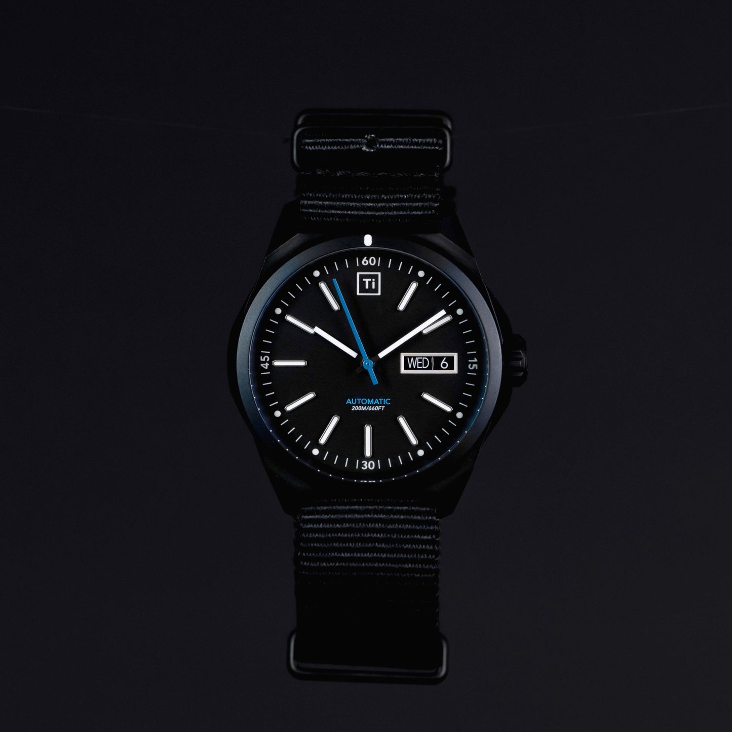 Ti Field Watch / Automatic / Black by Big Idea Design LLC