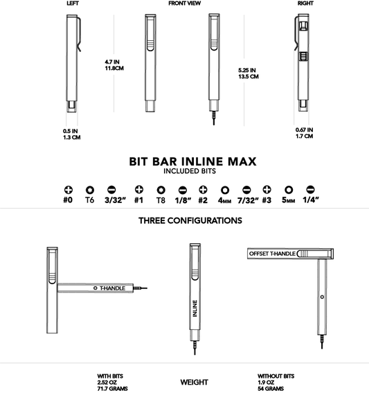 Bit Bar Inline Max by Big Idea Design LLC