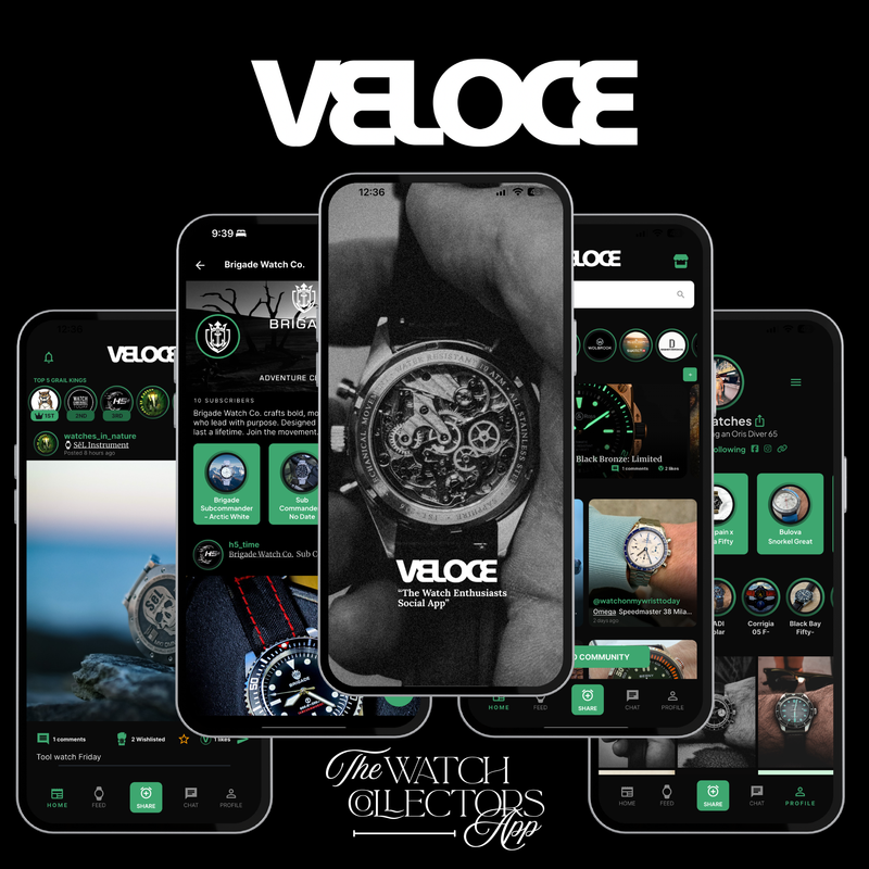 VELOCE App: Track Watch Wear Stats & Join the Global Watch Community