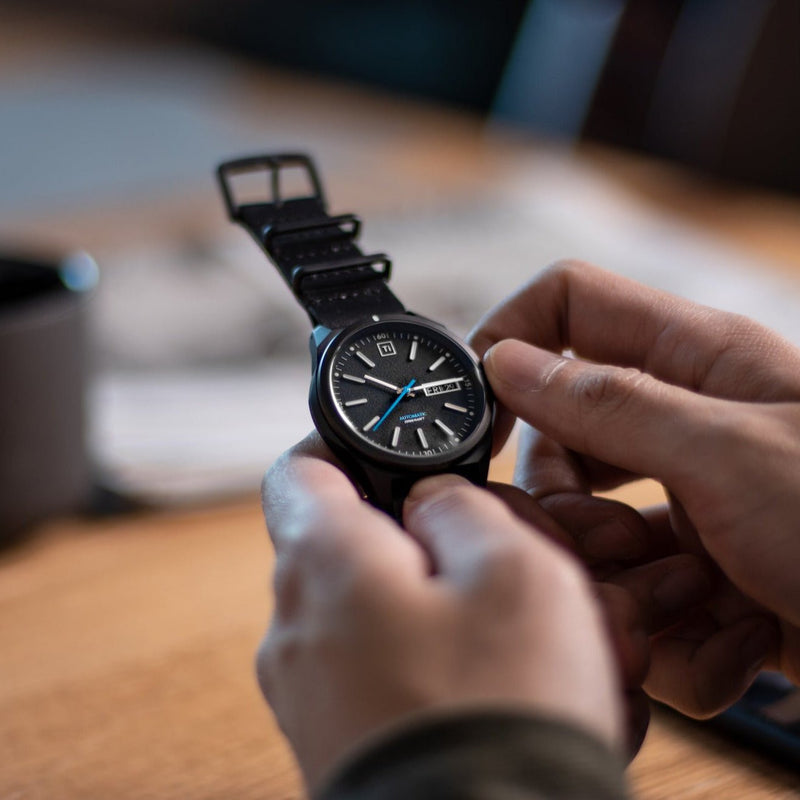 Ti Field Watch Automatic Black RZE Watches Titanium - BIGiDESIGN and RZE Watches