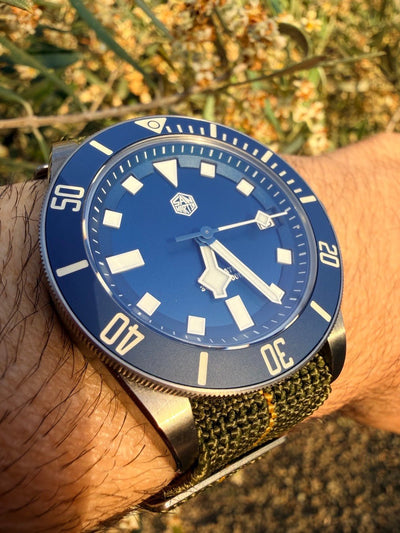 San Martin SN0121G blue automatic dive watch | Collector's Guide - Veloce - The App For Watch Collectors