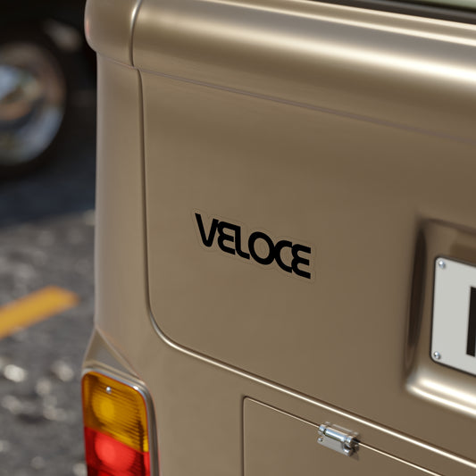 Transparent Outdoor VELOCE Sticker, Die-Cut, 1pc