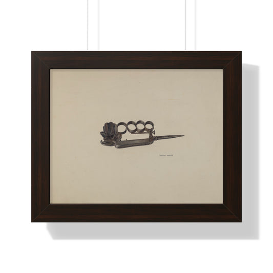 Wayne White / Apache Gun / 1935/1942 Framed Museum Quality Print