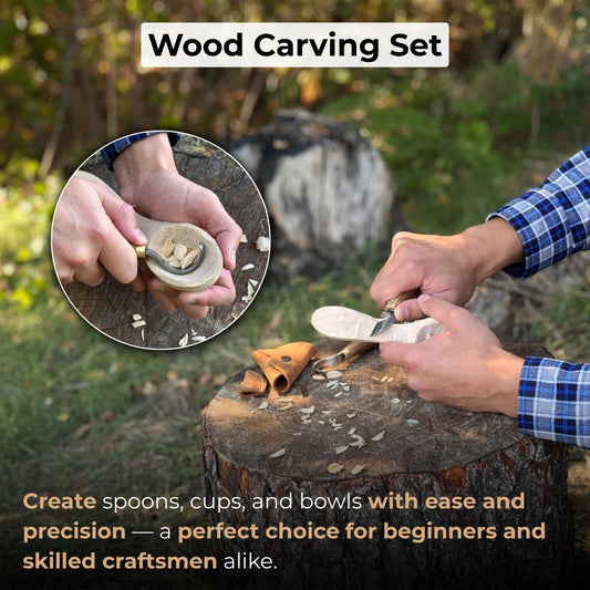 2-Piece Wood Carving Knife Set for Beginners