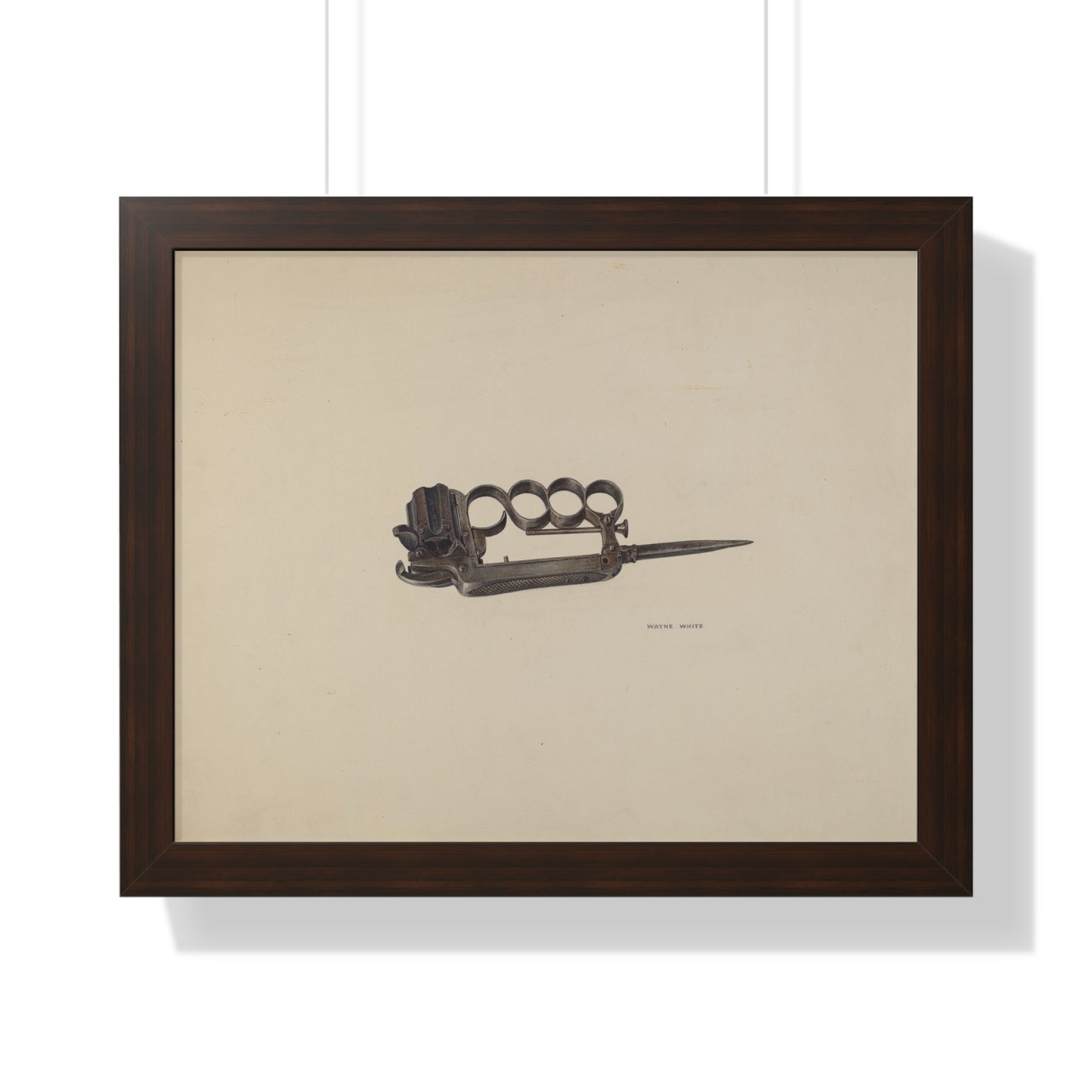Wayne White / Apache Gun / 1935/1942 Framed Museum Quality Print