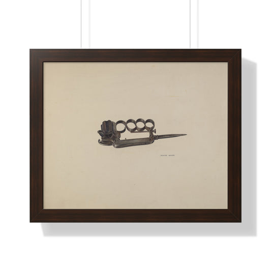 Wayne White / Apache Gun / 1935/1942 Framed Museum Quality Print