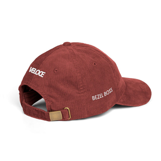 Vintage Corduroy Cap - VELOCE Bezel Boss - Embroidery