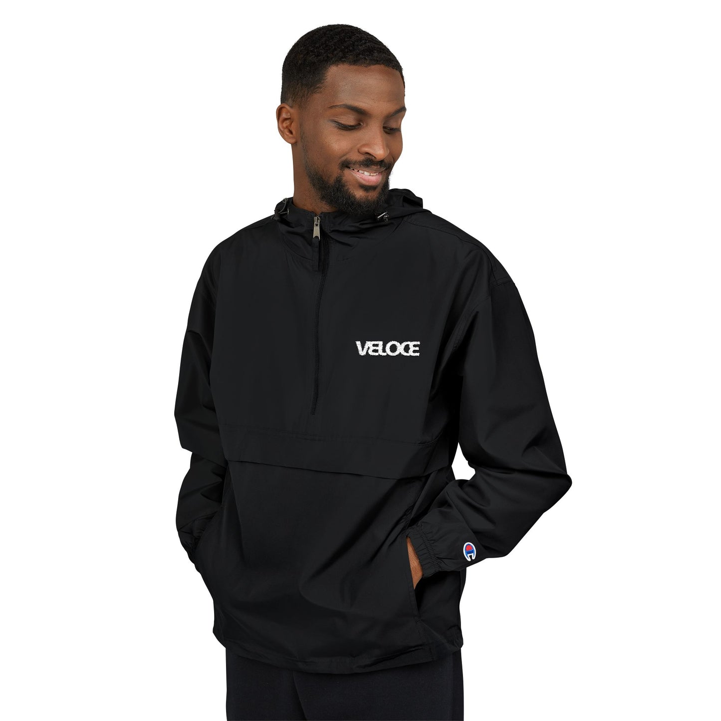 VELOCE Champion Packable Anorak Jacket - Embroidered