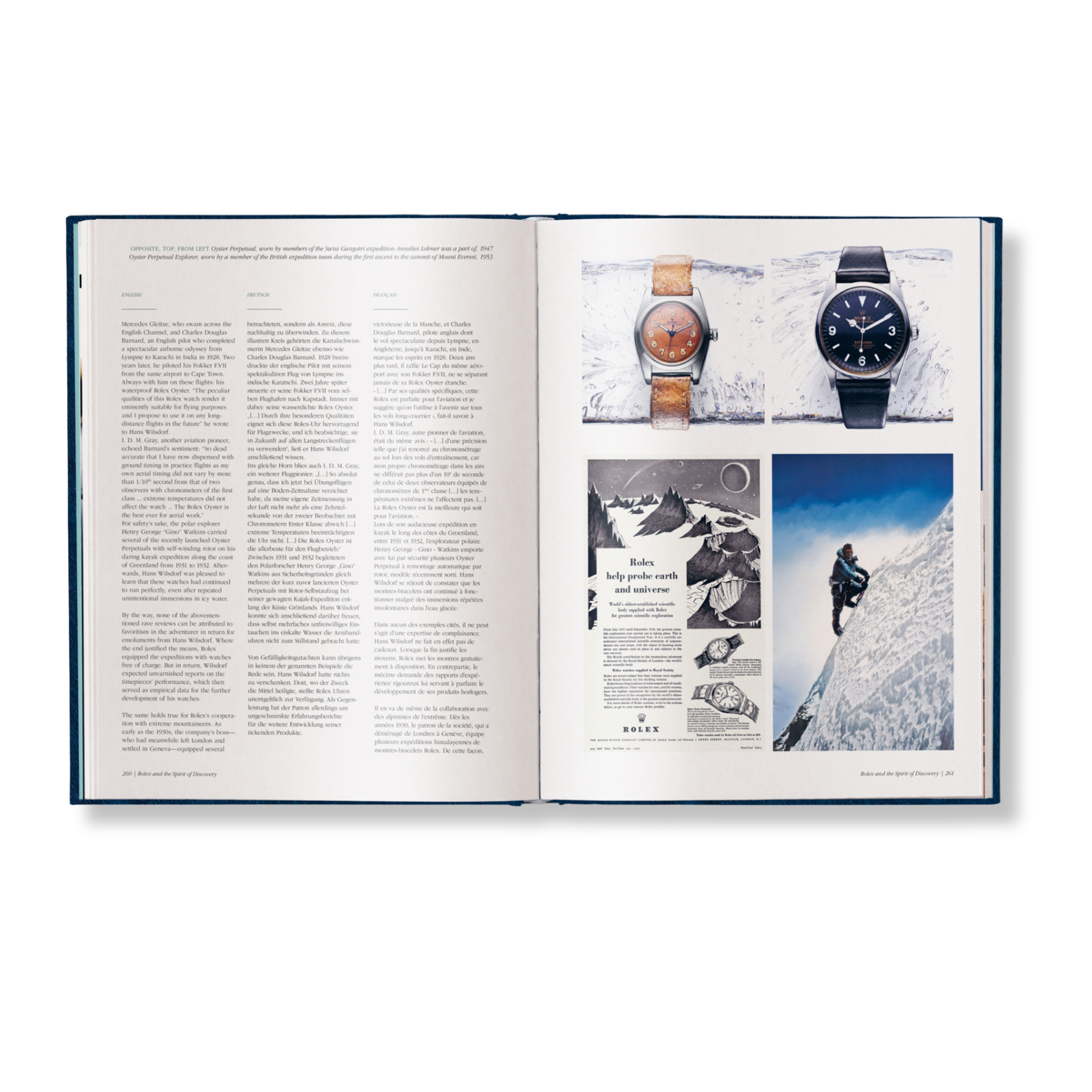 Spread of The Watch Book Rolex showing iconic models
