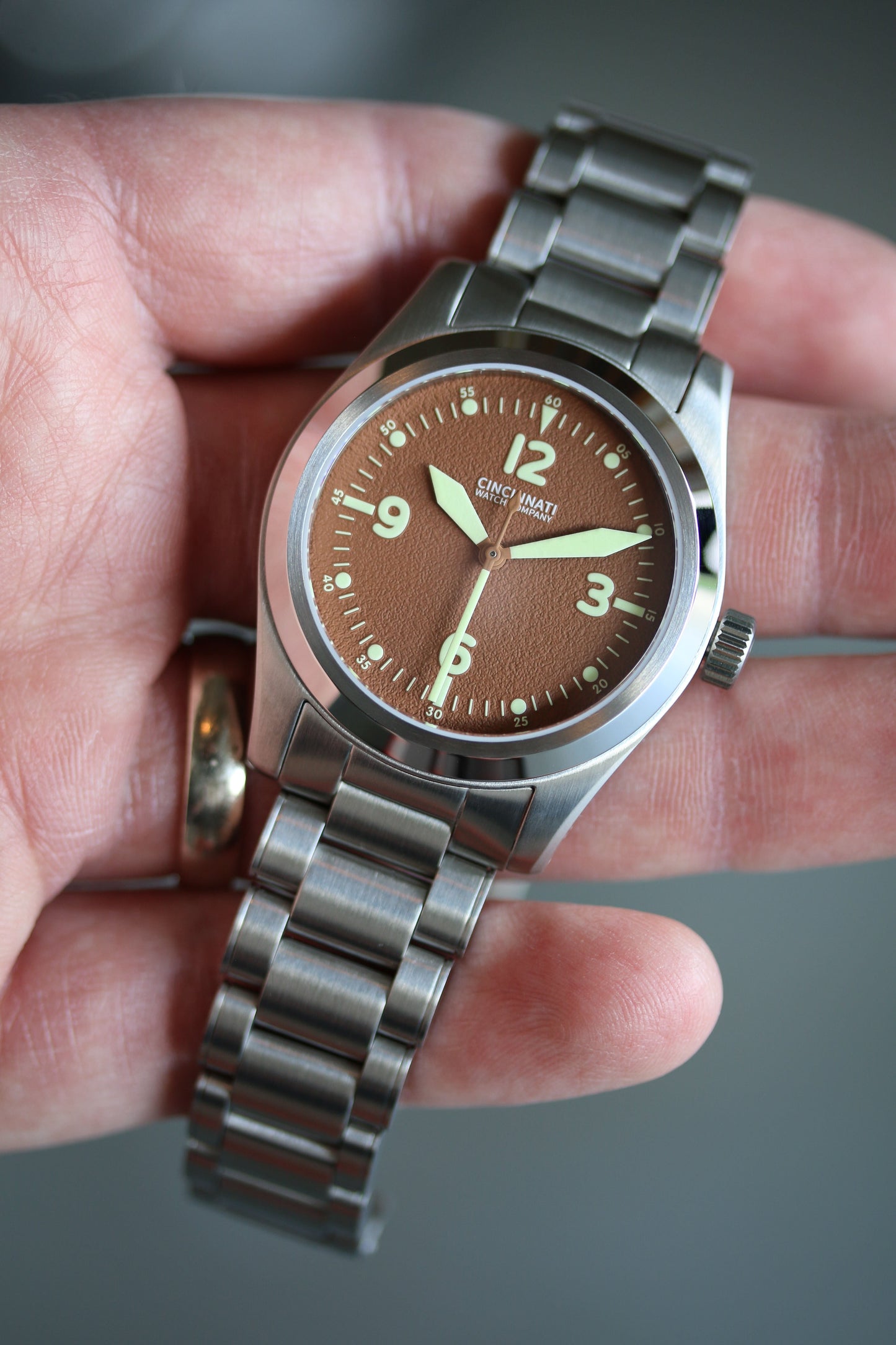 P-40 A-11 Mocha Mousse Mechanical Pilot Watch