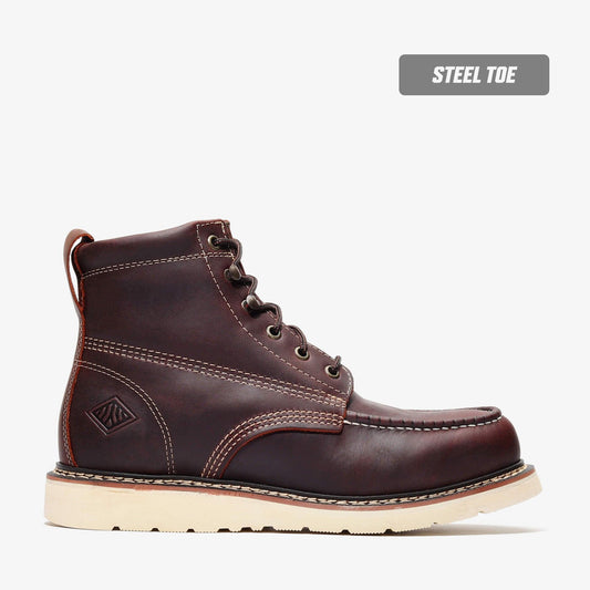 FRONTIER CLASSIC 6" MOC TOE (STEEL TOE) by Bonanza Boots
