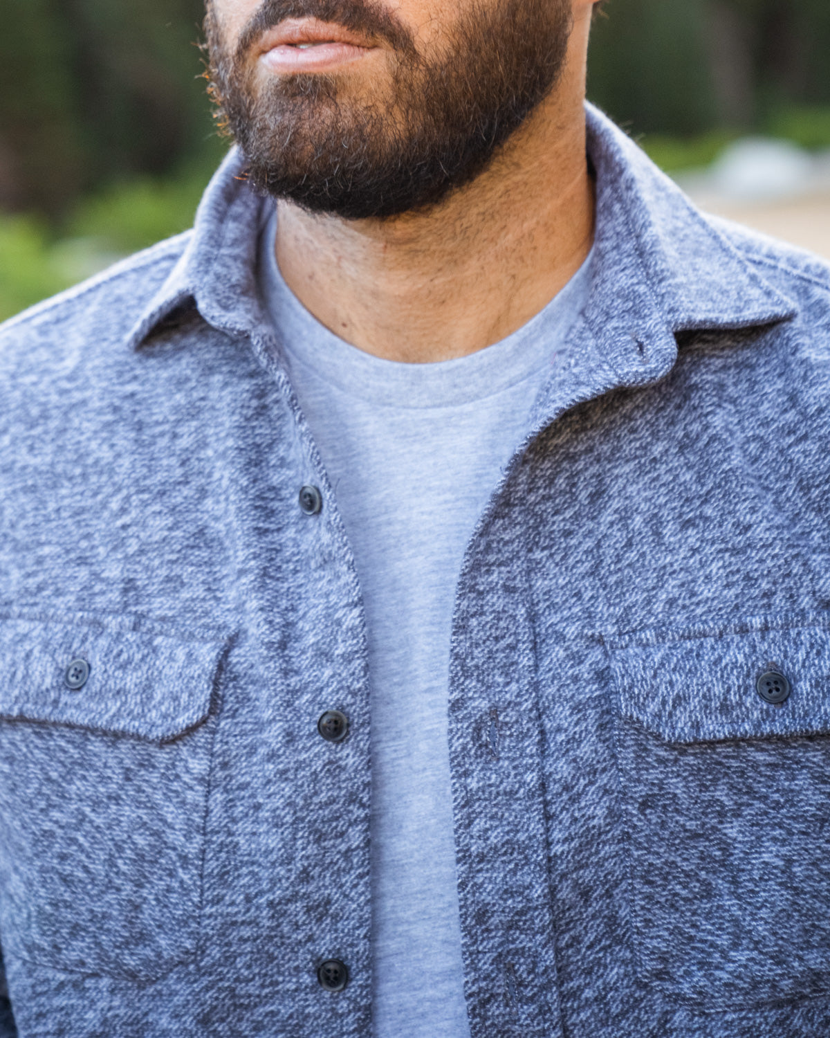Grand Flannel Steel Grey Heavyweight Outdoor Cotton Shirt
