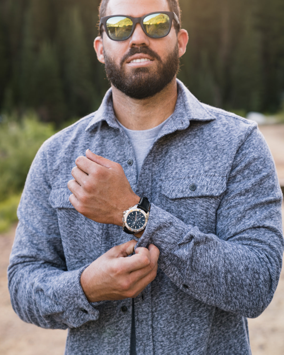 Grand Flannel Steel Grey Heavyweight Outdoor Cotton Shirt