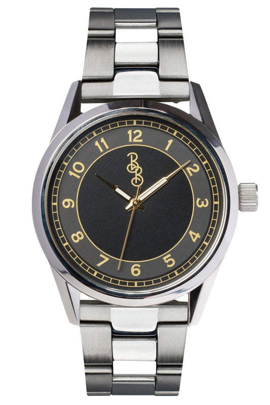 Black and Gold Classic Watch. The Beyond Boring Watch Co.