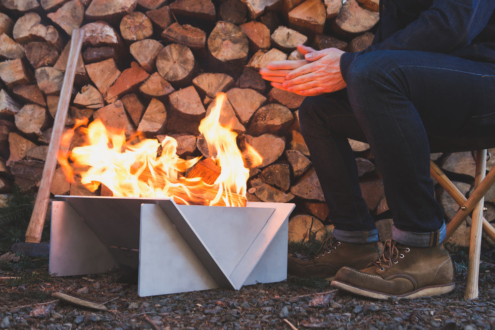 Stahl Camper Firepit Portable Aluminum For Car Camping