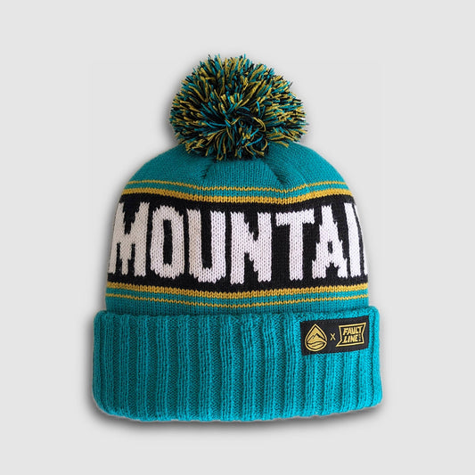 Faultline395 Distant Brewing Mountains And Beer Beanie Teal