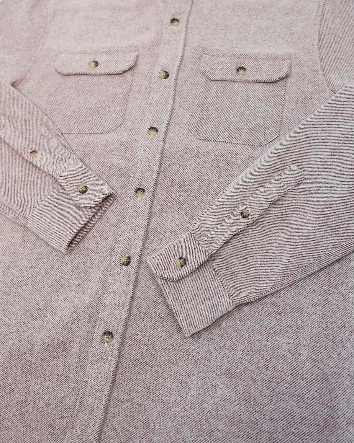 Grand Flannel Maroon Heavyweight Cotton Shirt Outdoors