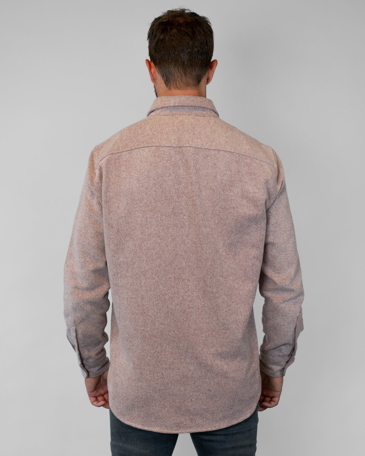 Grand Flannel Maroon Heavyweight Cotton Shirt Outdoors