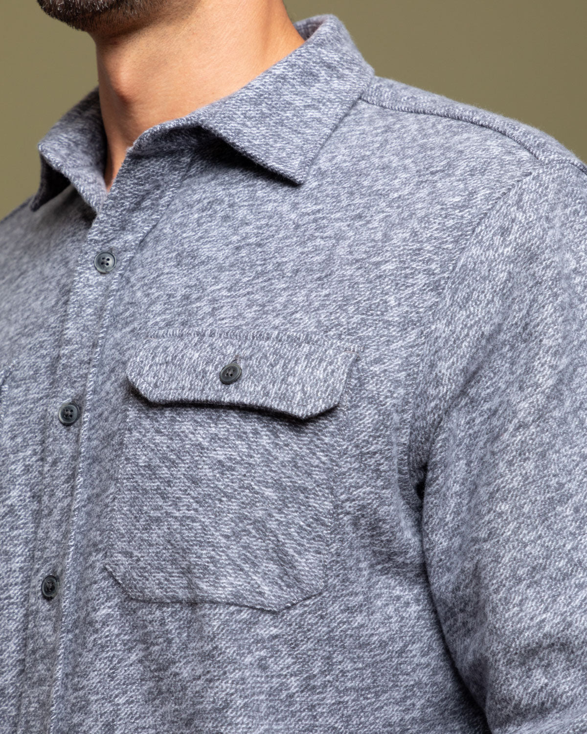 Grand Flannel Steel Grey Heavyweight Outdoor Cotton Shirt