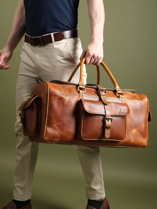 Berlin Leather Weekender Duffle Bag - Veloce - The App For Watch Collectors