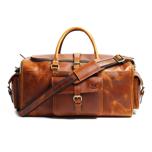 Berlin Leather Weekender Duffle Bag - Veloce - The App For Watch Collectors