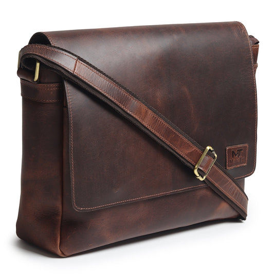 Genuine Sitka Leather Laptop Bag - Veloce - The App For Watch Collectors