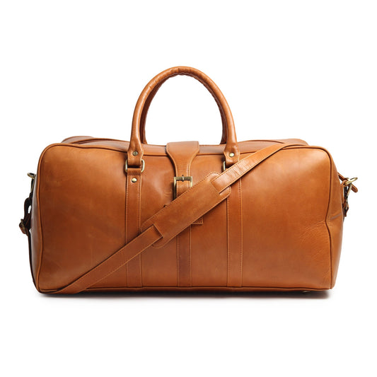 Port Blair Leather Duffle Travel Bag - Veloce - The App For Watch Collectors