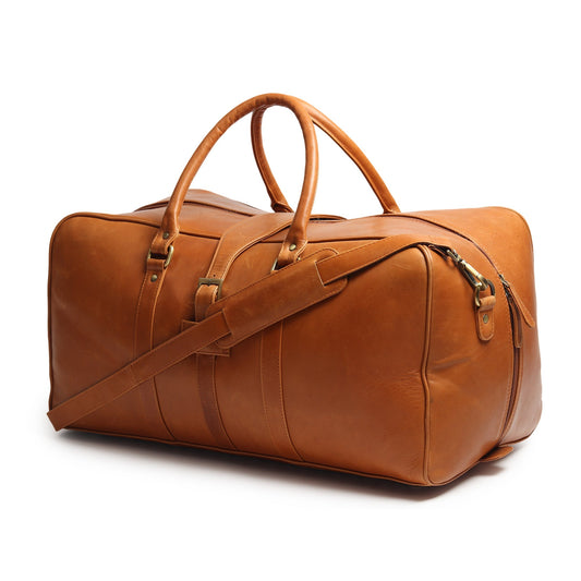 Port Blair Leather Duffle Travel Bag - Veloce - The App For Watch Collectors