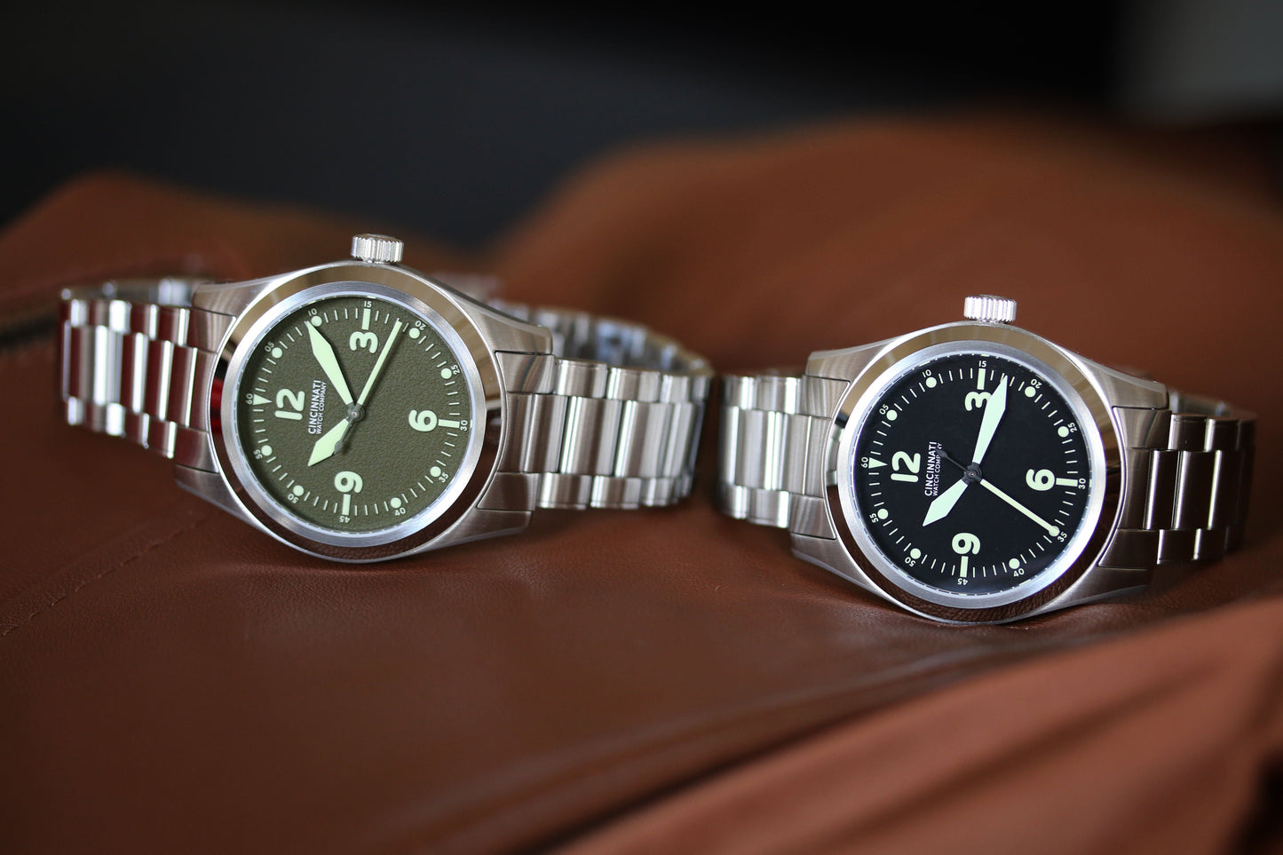 P-40 A-11 Black Mechanical Pilot Watch