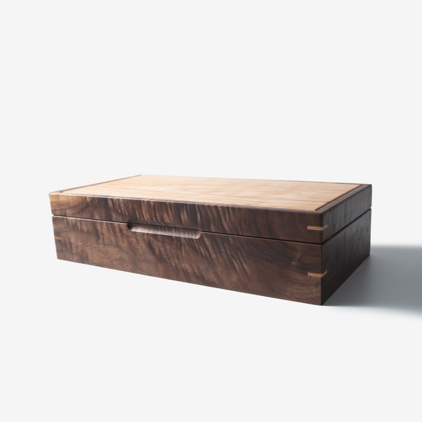 Watch Box - Black Walnut and Oak - 8 Compartments
