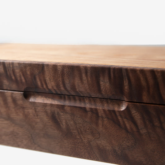 Watch Box - Black Walnut and Oak - 8 Compartments