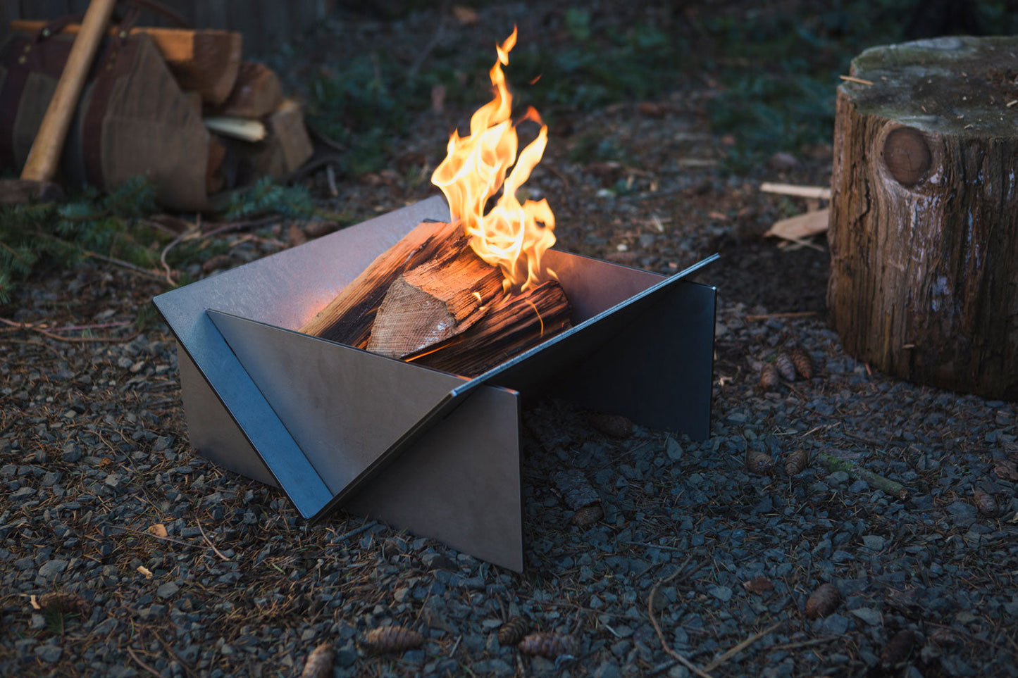 Stahl Patio Firepit Wood Burning for Small Patios Outdoor