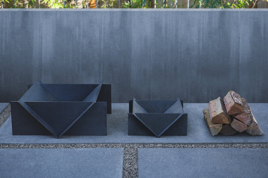 Stahl Firepit Wood Burning Raw Steel Or Black Aluminum
