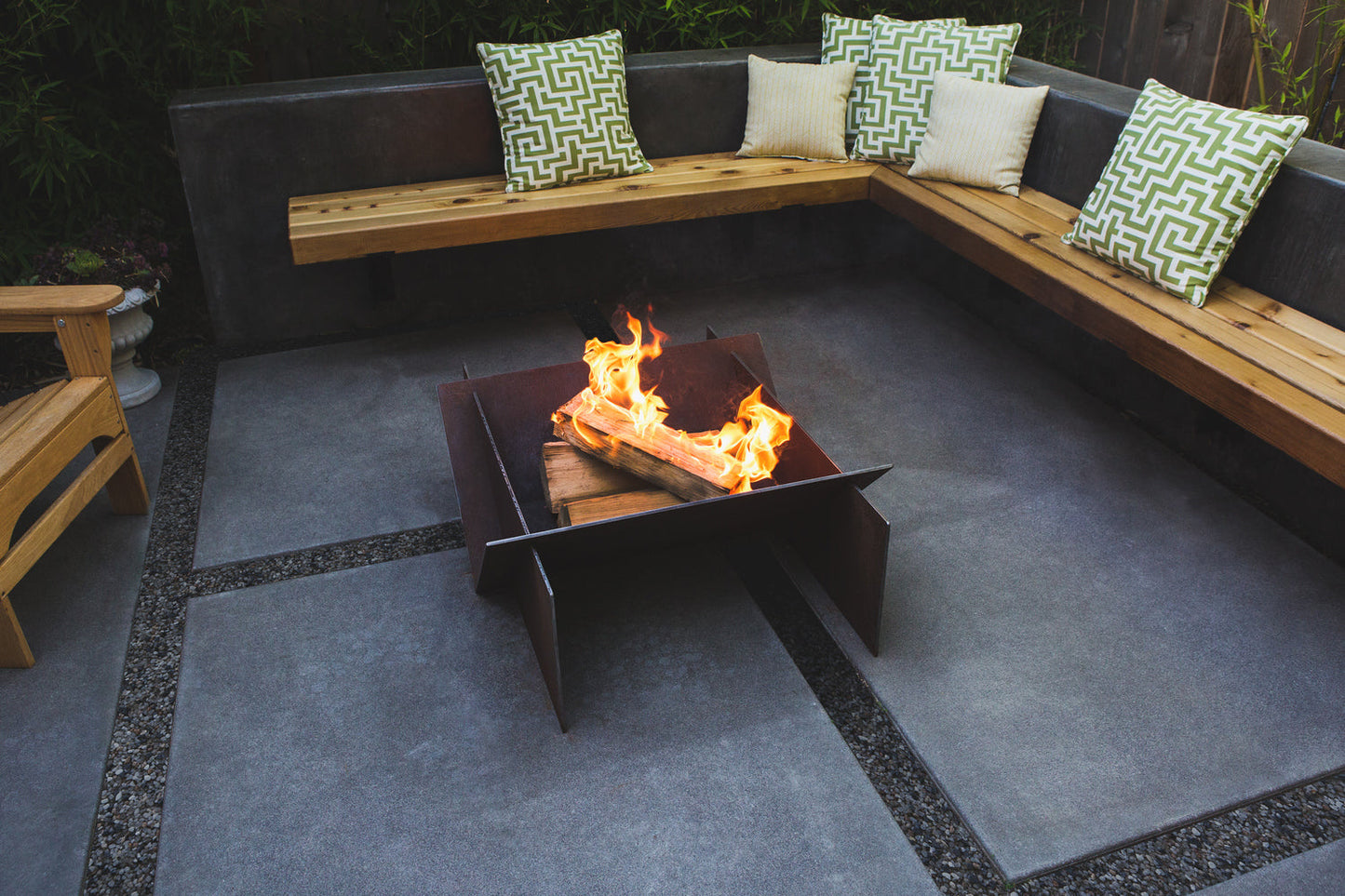Stahl Firepit Wood Burning Raw Steel Or Black Aluminum