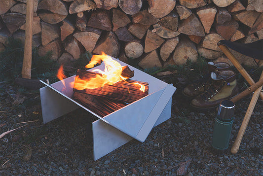 Stahl Camper Firepit Portable Aluminum For Car Camping