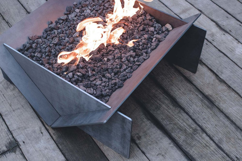 Stahl Gas Fire Pit Wood Burning or Gas Burner Compatible