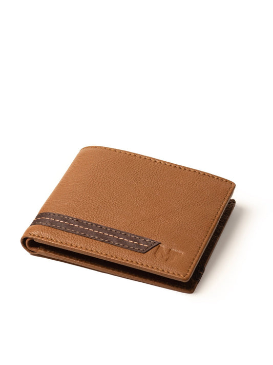 Stripe Brown Men's Wallet - Veloce - The App For Watch Collectors
