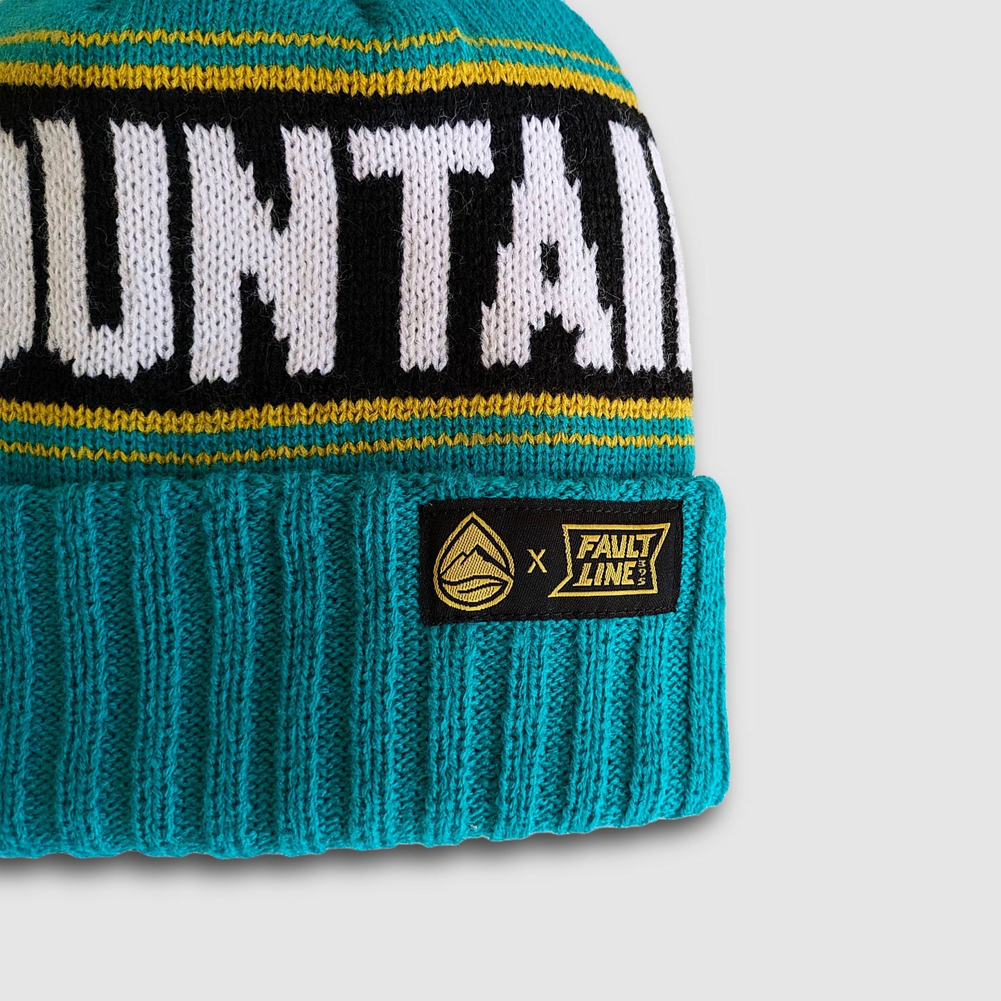 Faultline395 Distant Brewing Mountains And Beer Beanie Teal