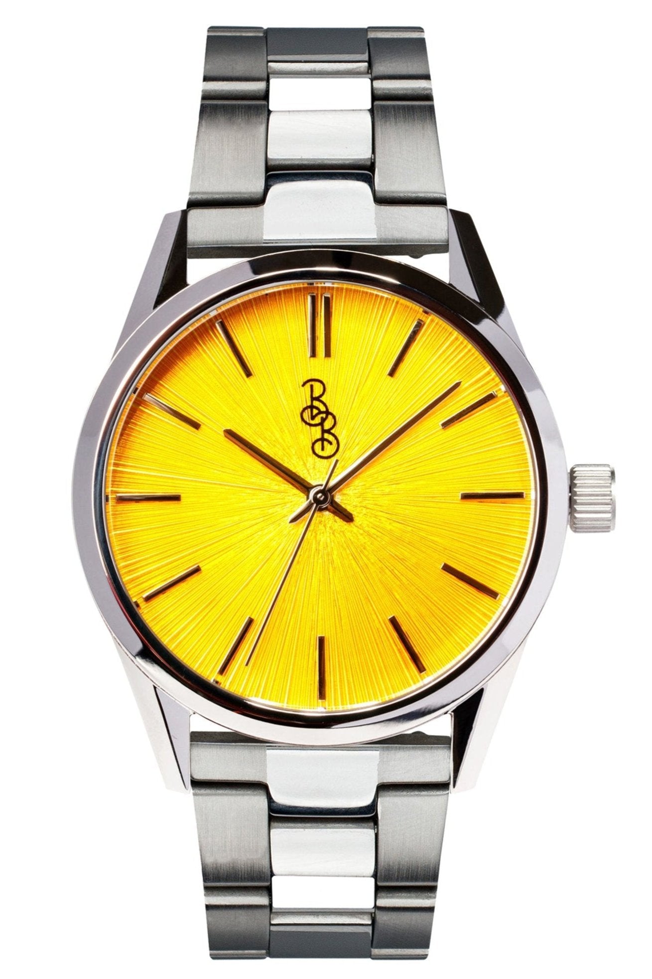 Yellow Sunburst Watch. The Beyond Boring Watch Co.