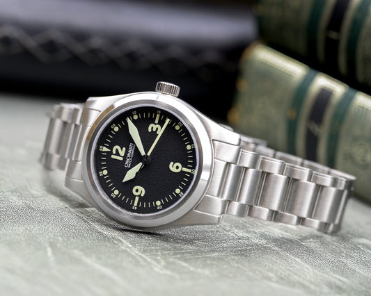 P-40 A-11 Black Mechanical Pilot Watch