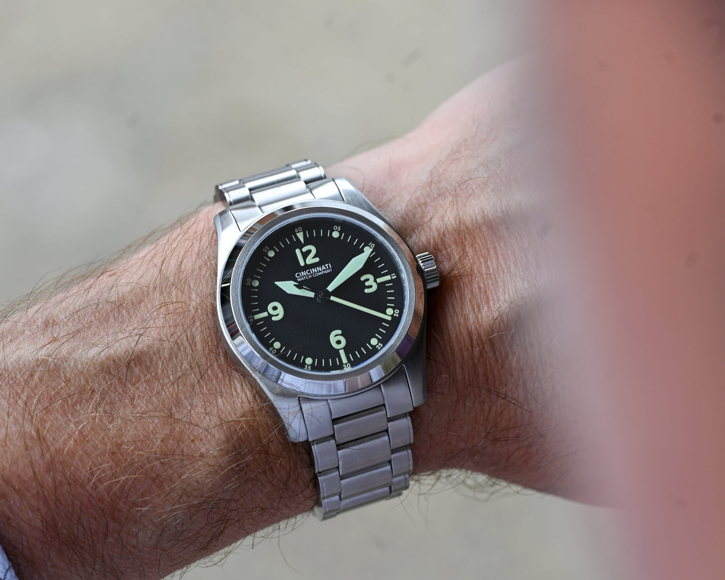 P-40 A-11 Black Mechanical Pilot Watch
