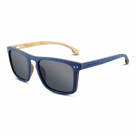 Blu Maple Wood Wayfinder Sunglasses | Polarized | Joycoast - Veloce - The App For Watch Collectors