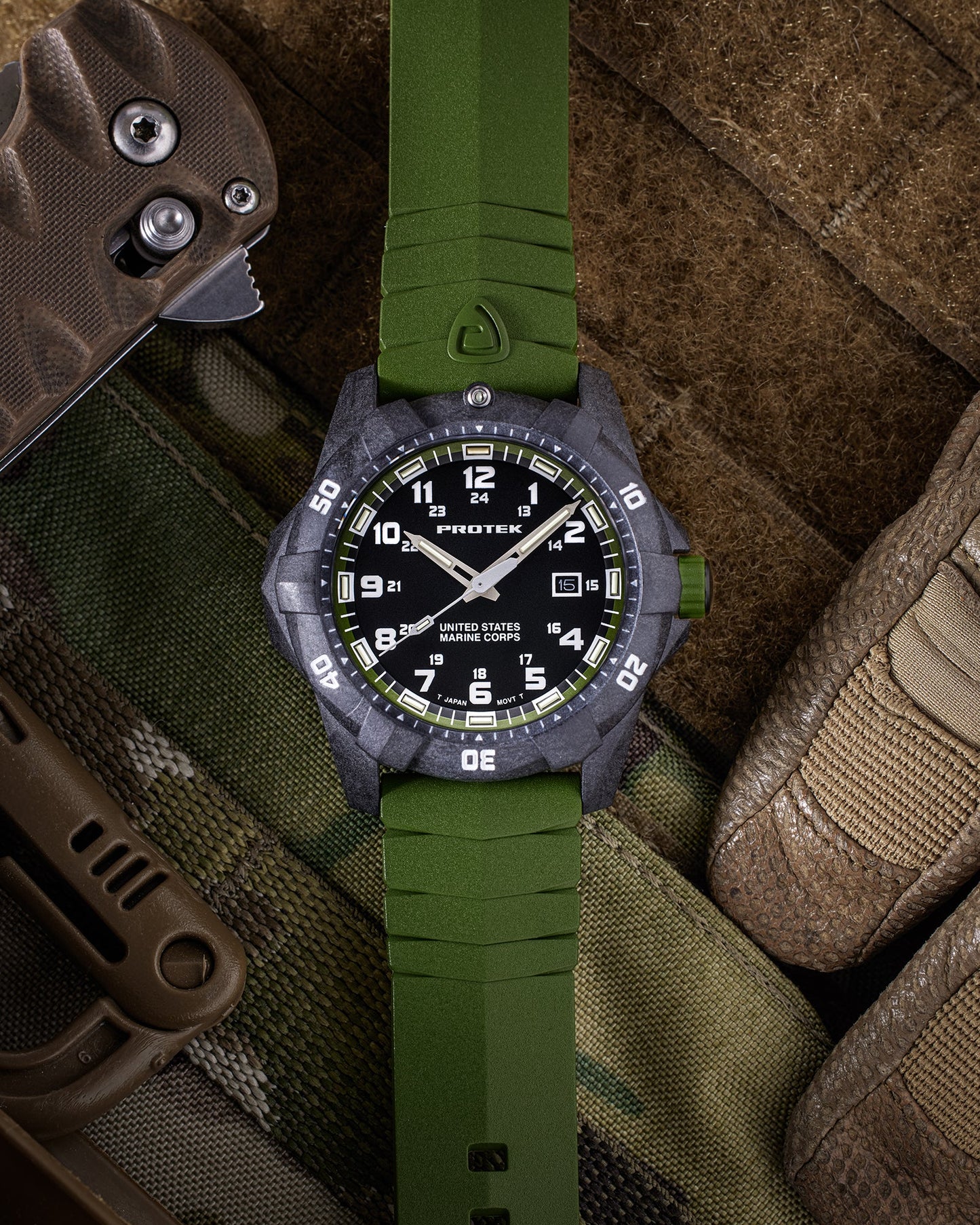 ProTek - Watch - Model PT1015G USMC - Veloce - The App For Watch Collectors