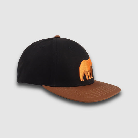 Big Bear Snapback Hat With Black Bear Embroidery Front Logo