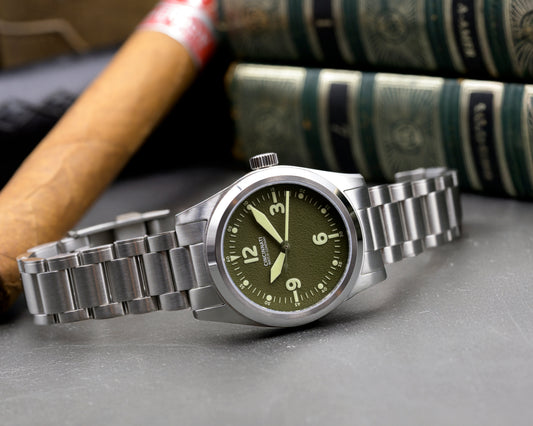 P-40 A-11 Green Mechanical Pilot Watch