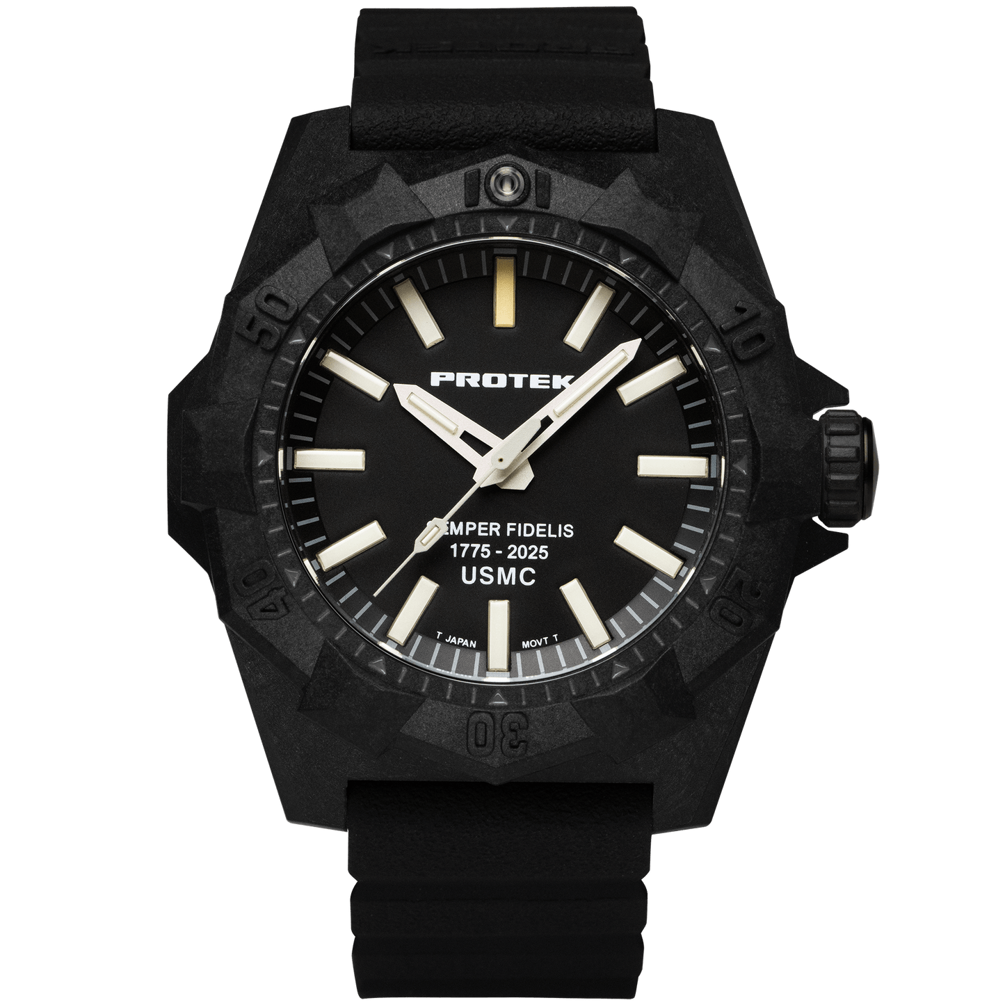 ProTek - Watch - Model PT4101SF USMC Carbon Dive - Veloce - The App For Watch Collectors