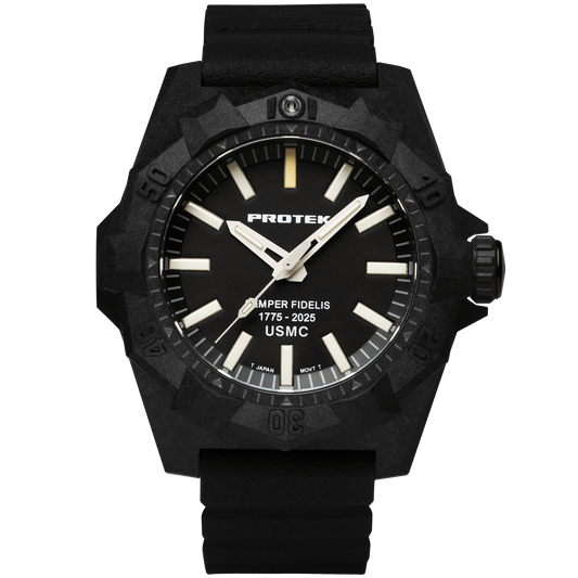 ProTek - Watch - Model PT4101SF USMC Carbon Dive - Veloce - The App For Watch Collectors