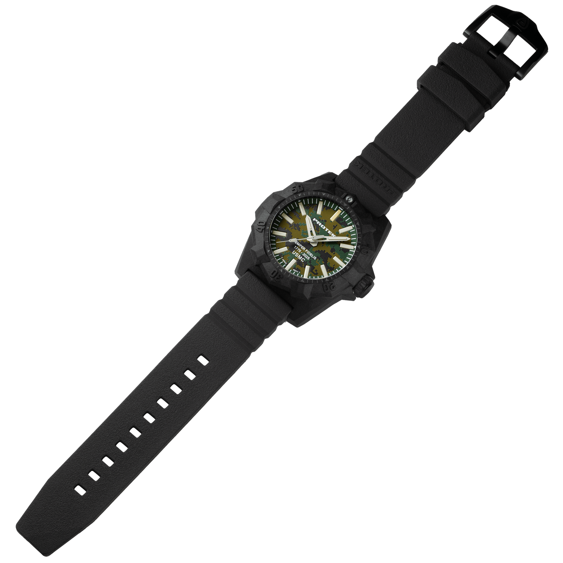 ProTek - Watch - Model PT4105SFC USMC Carbon Dive - Veloce - The App For Watch Collectors