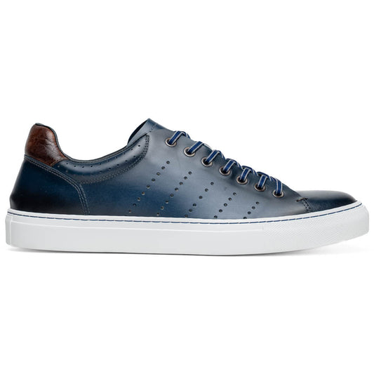 Russo Burnished Italian Calfskin Navy Shoes 65 201 NVY